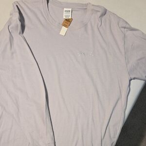 PINK Victoria's Secret Light Purple Long Sleeve Tee